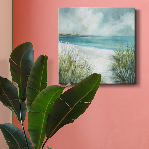 Highland Dunes Coastal Fences Framed On Canvas Print Wayfair